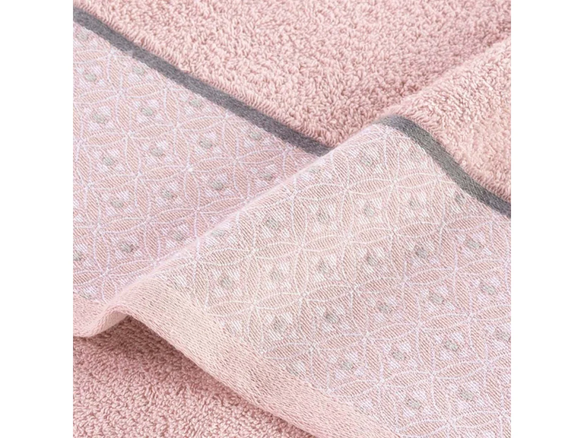 Serviette de Toilette Jacquard "Belina" 50x90cm Rose