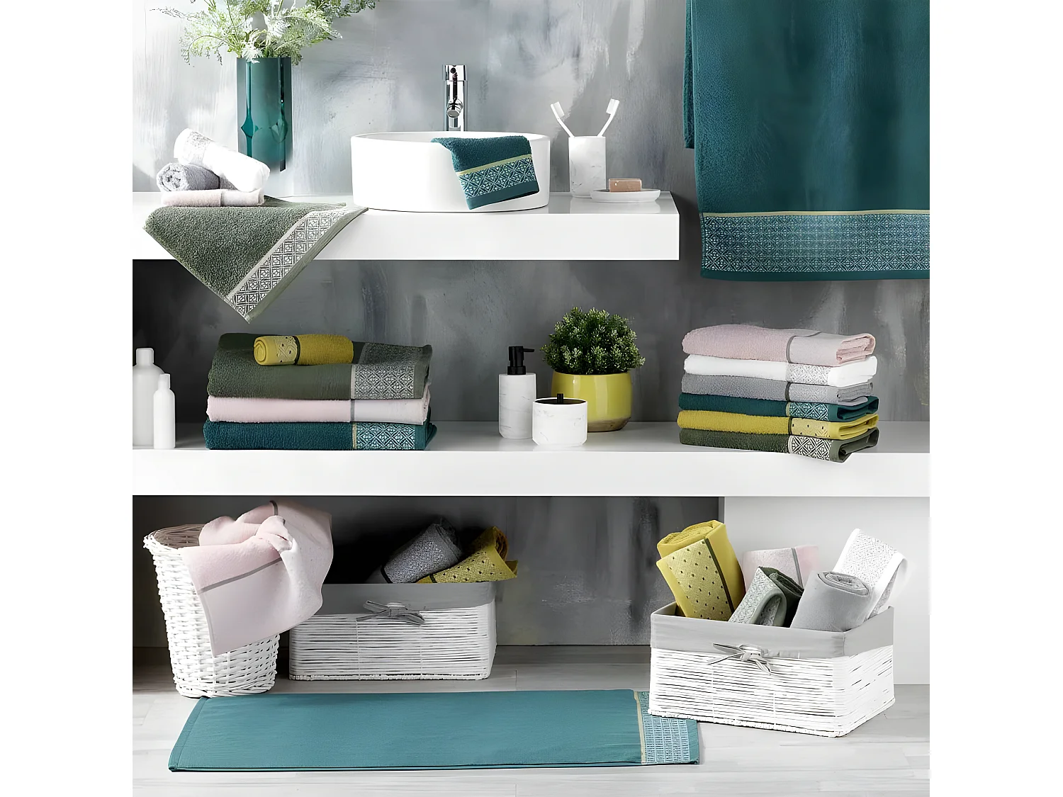 Drap de Bain Jacquard "Belina" 90x150cm Miel