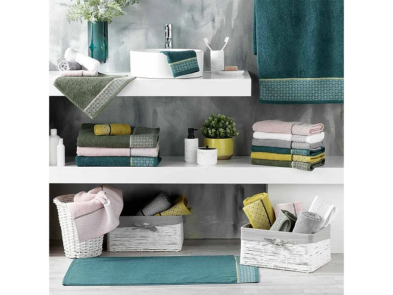 Drap de Bain Jacquard "Belina" 90x150cm Miel