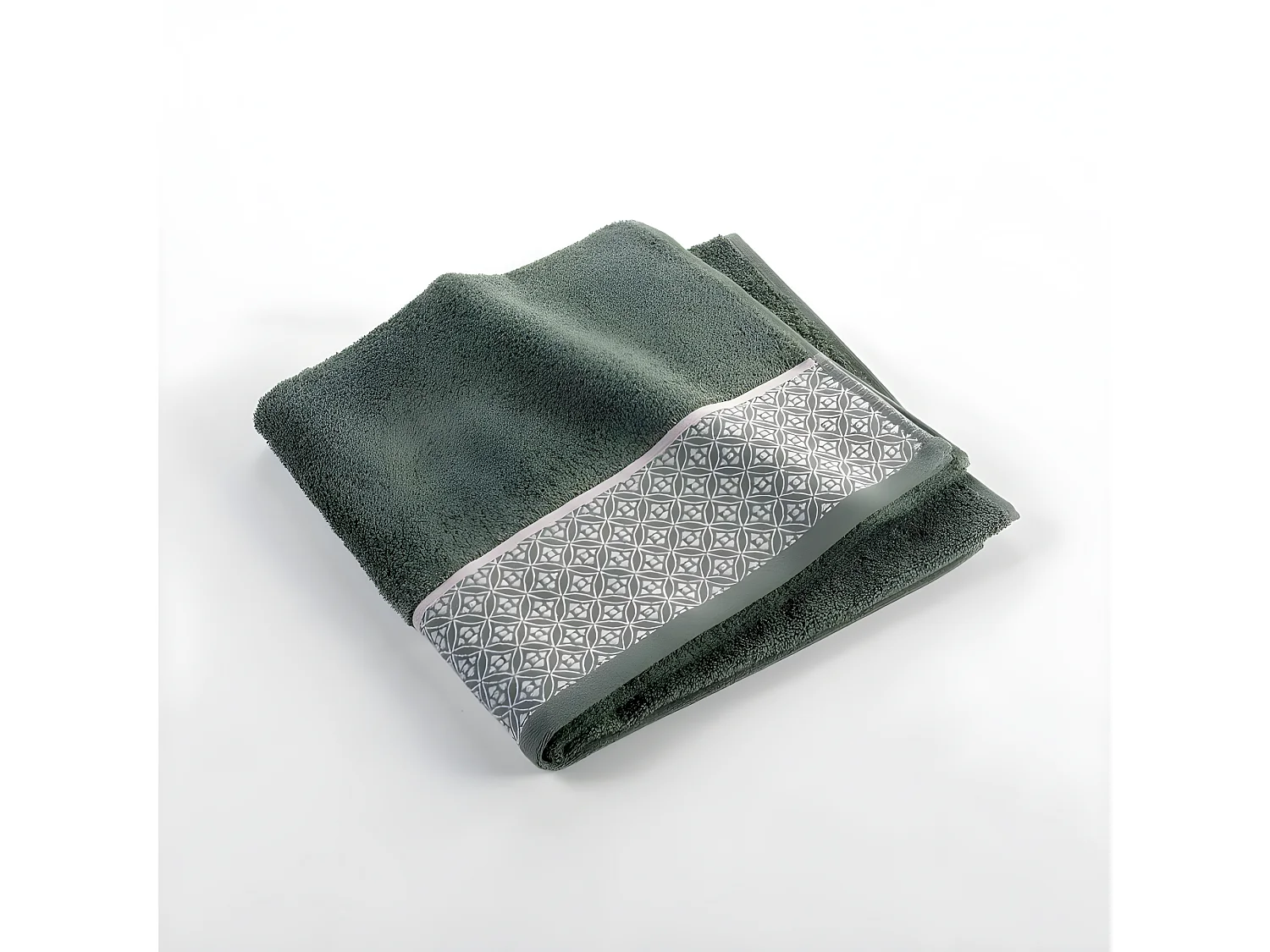 Drap de Douche Jacquard "Belina" 70x130cm Kaki