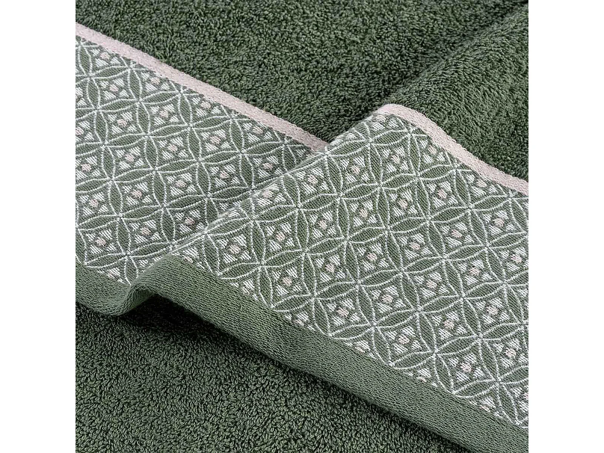 Drap de Douche Jacquard "Belina" 70x130cm Kaki