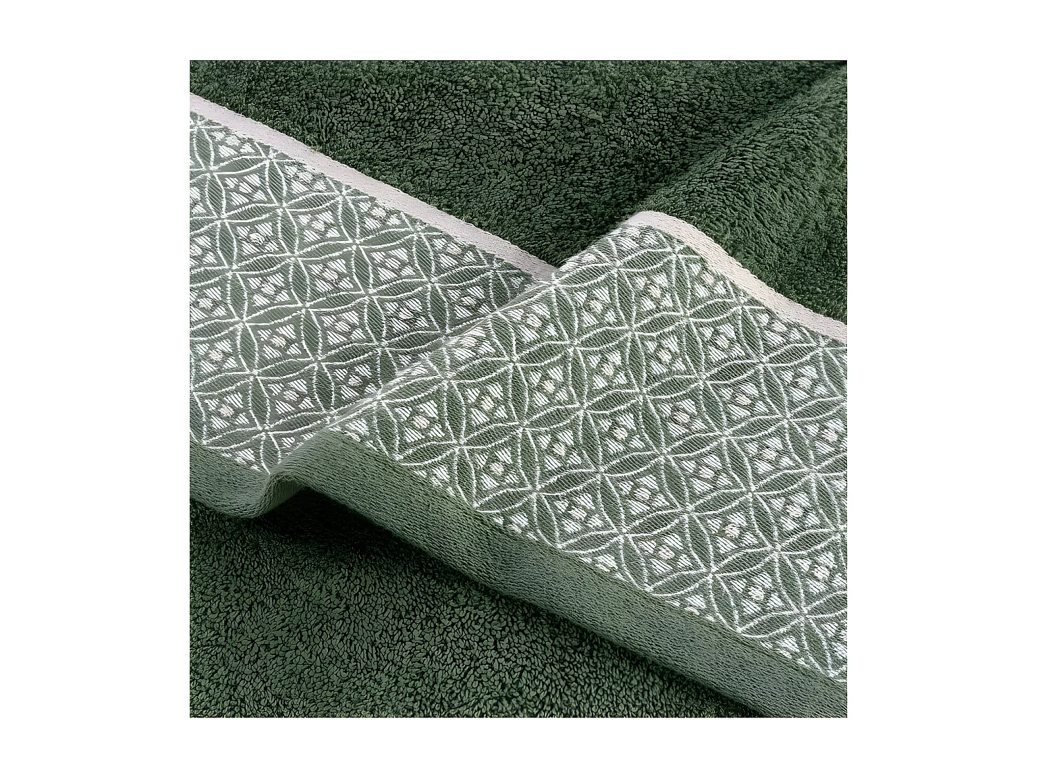 Drap de Bain Jacquard "Belina" 90x150cm Kaki