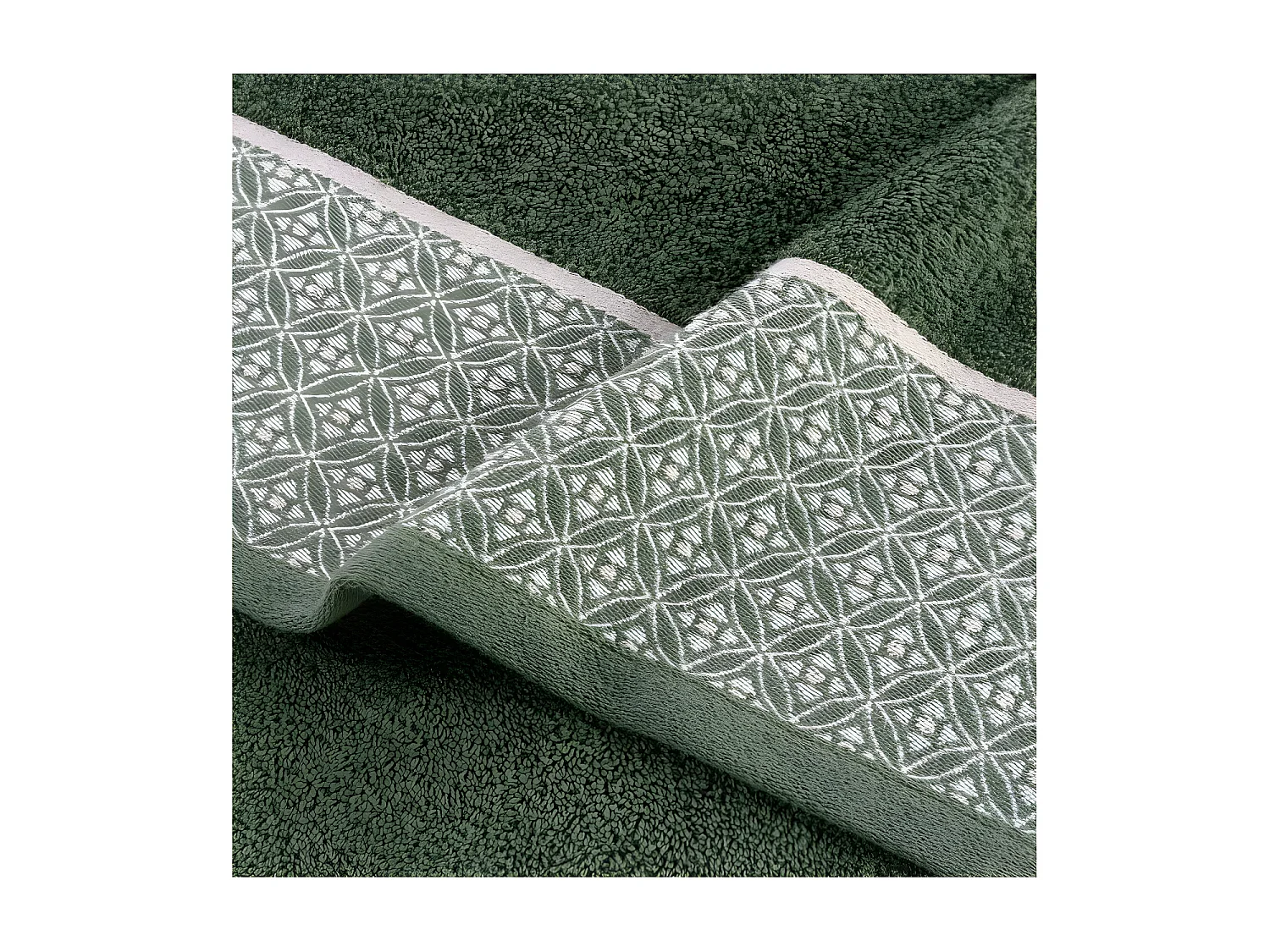 Drap de Bain Jacquard "Belina" 90x150cm Kaki