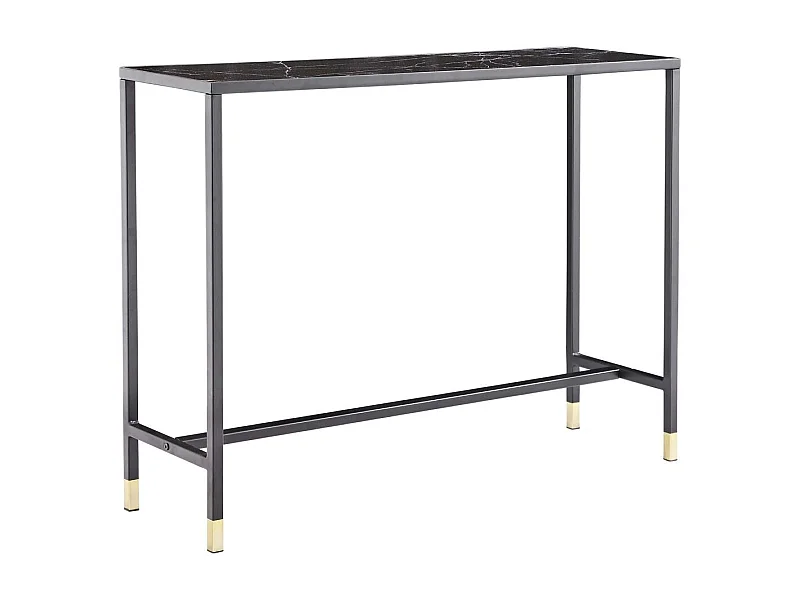 Console Design en Verre "Dipp" 100cm Noir