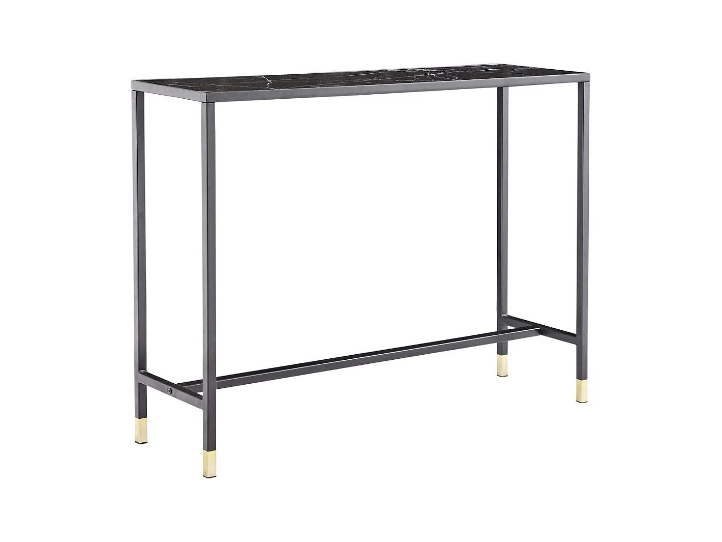 Console Design en Verre "Dipp" 100cm Noir