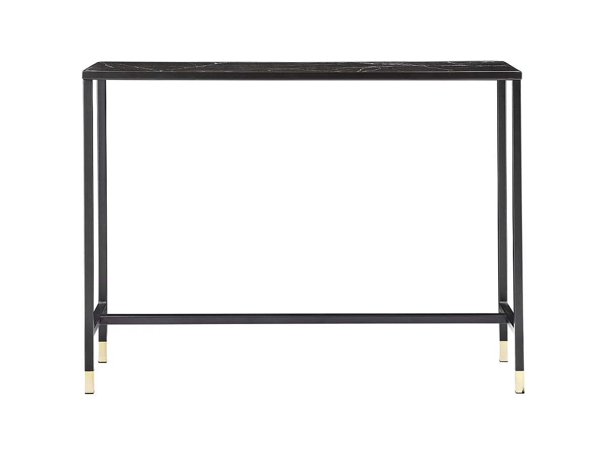 Console Design en Verre "Dipp" 100cm Noir