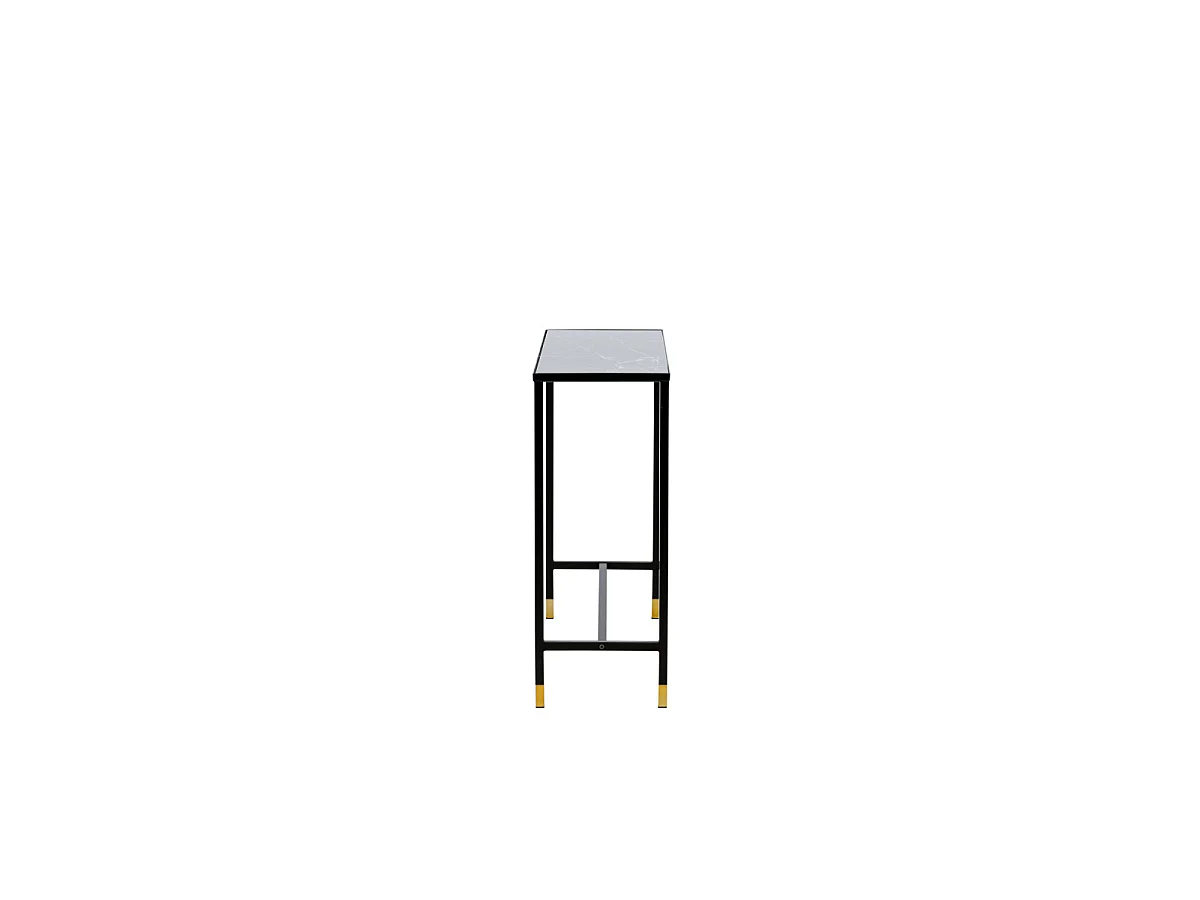 Console Design en Verre "Dipp" 100cm Noir