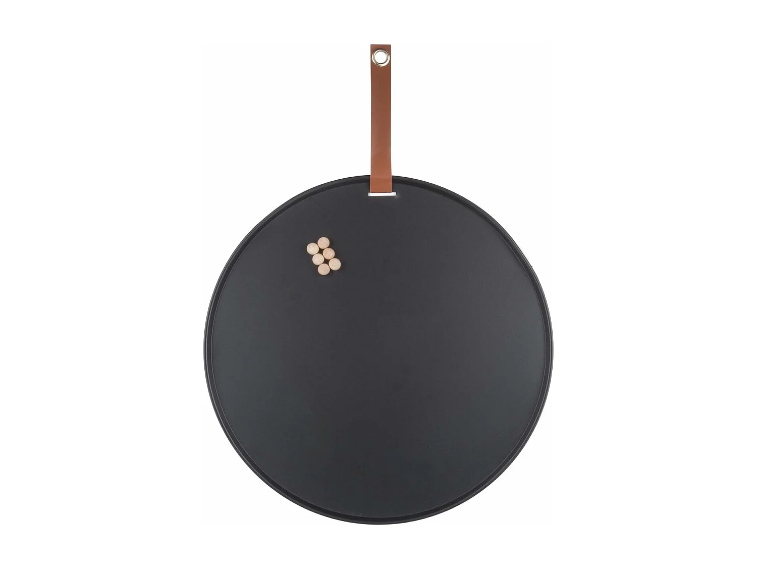 Tableau rond mémo en fer Perky