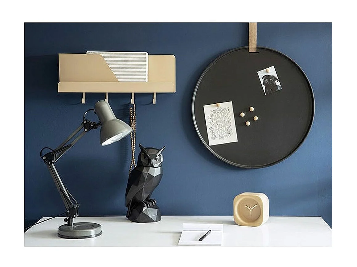 Tableau rond mémo en fer Perky