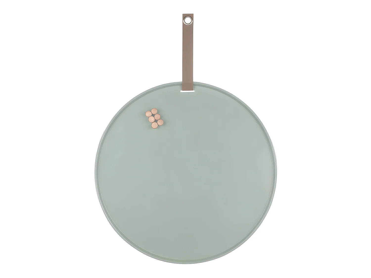 Tableau rond mémo en fer Perky