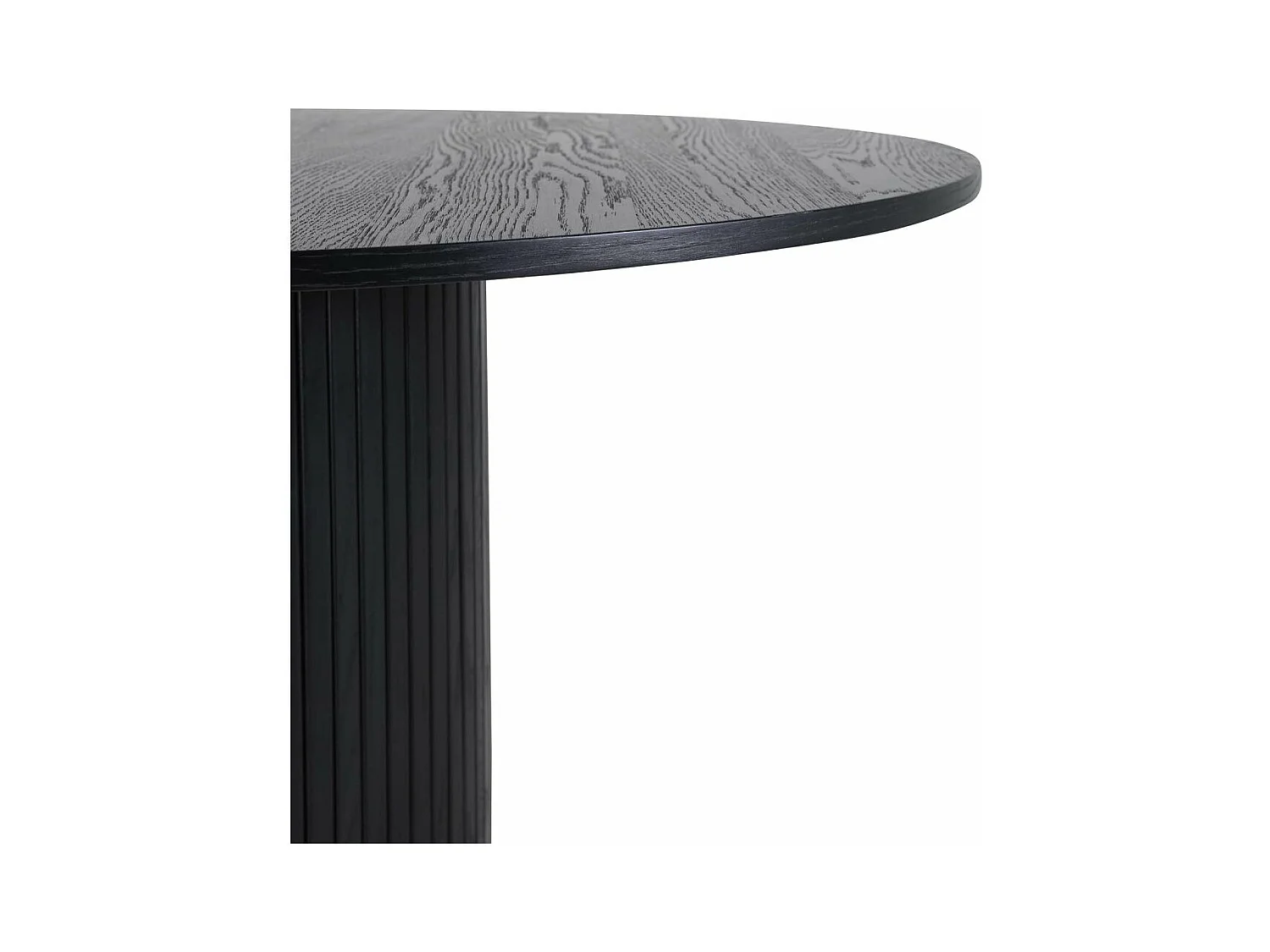 Table à Manger Ronde "Bianca" 110cm Noir