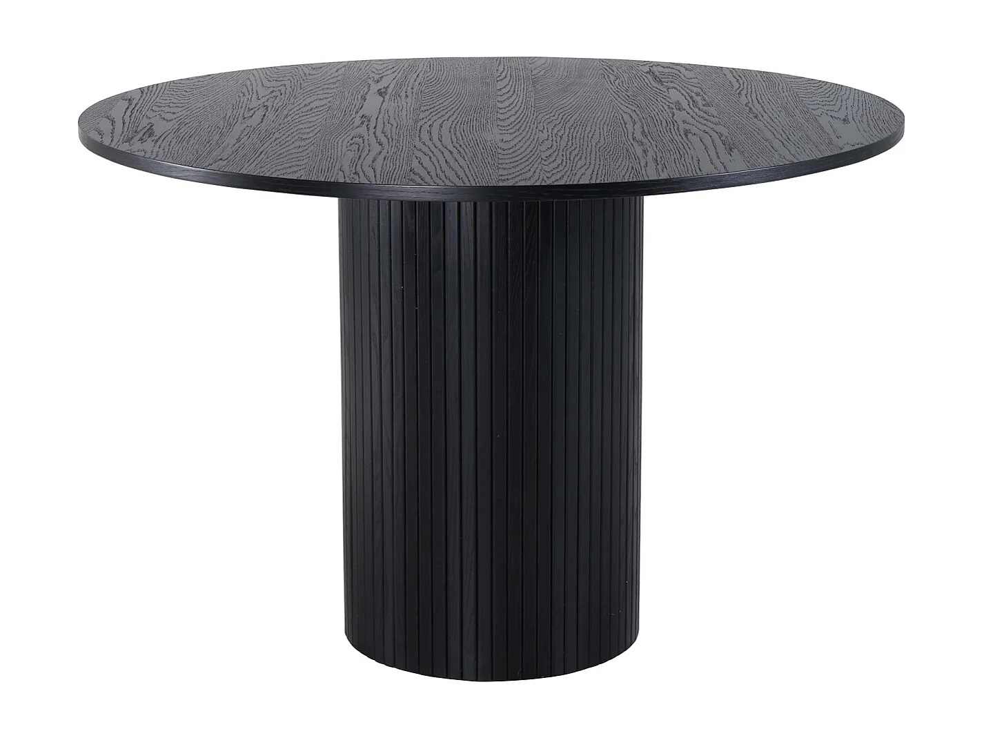 Table à Manger Ronde "Bianca" 110cm Noir