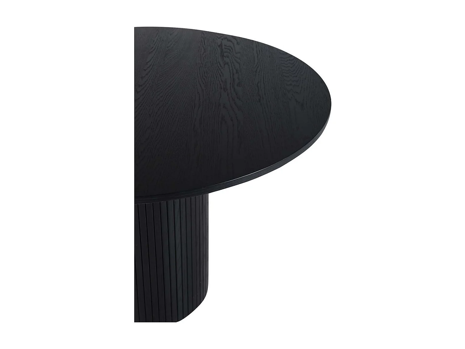 Table à Manger Ronde "Bianca" 110cm Noir