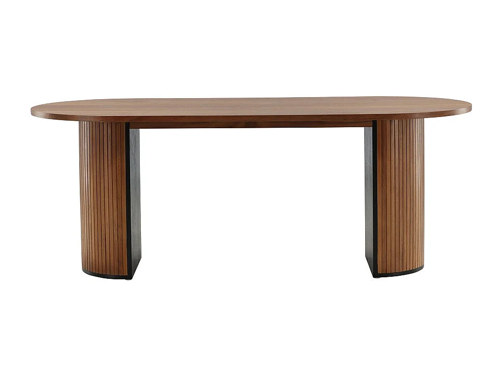 Table à Manger Ovale "Bianca" 200cm Noyer