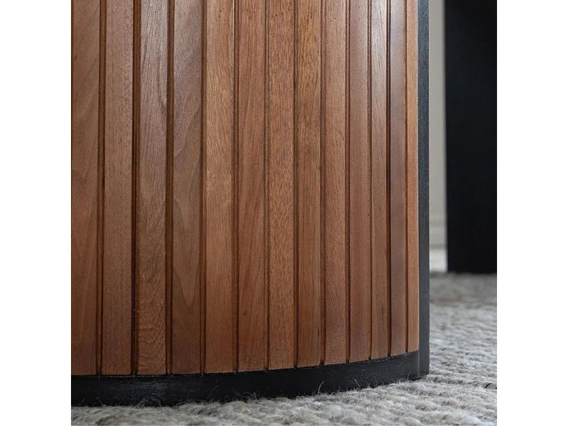 Table à Manger Ovale "Bianca" 200cm Noyer