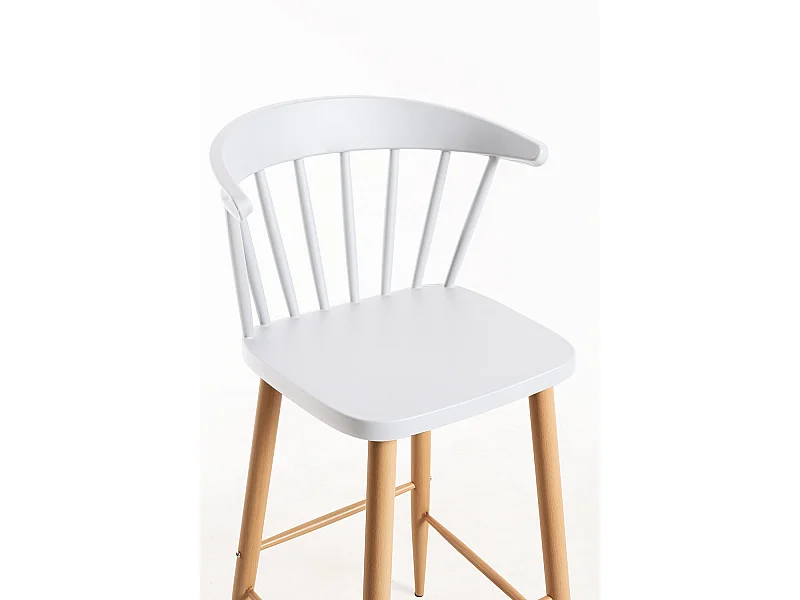 Lote de 2 Taburetes Miki - Blanco