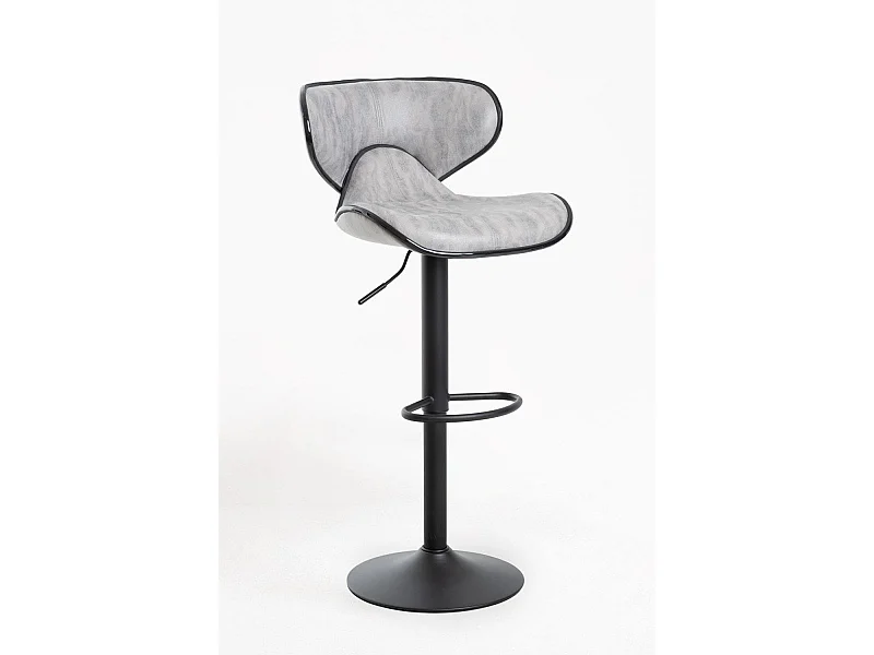 Lote de 4 Taburetes Lester Black - Gris