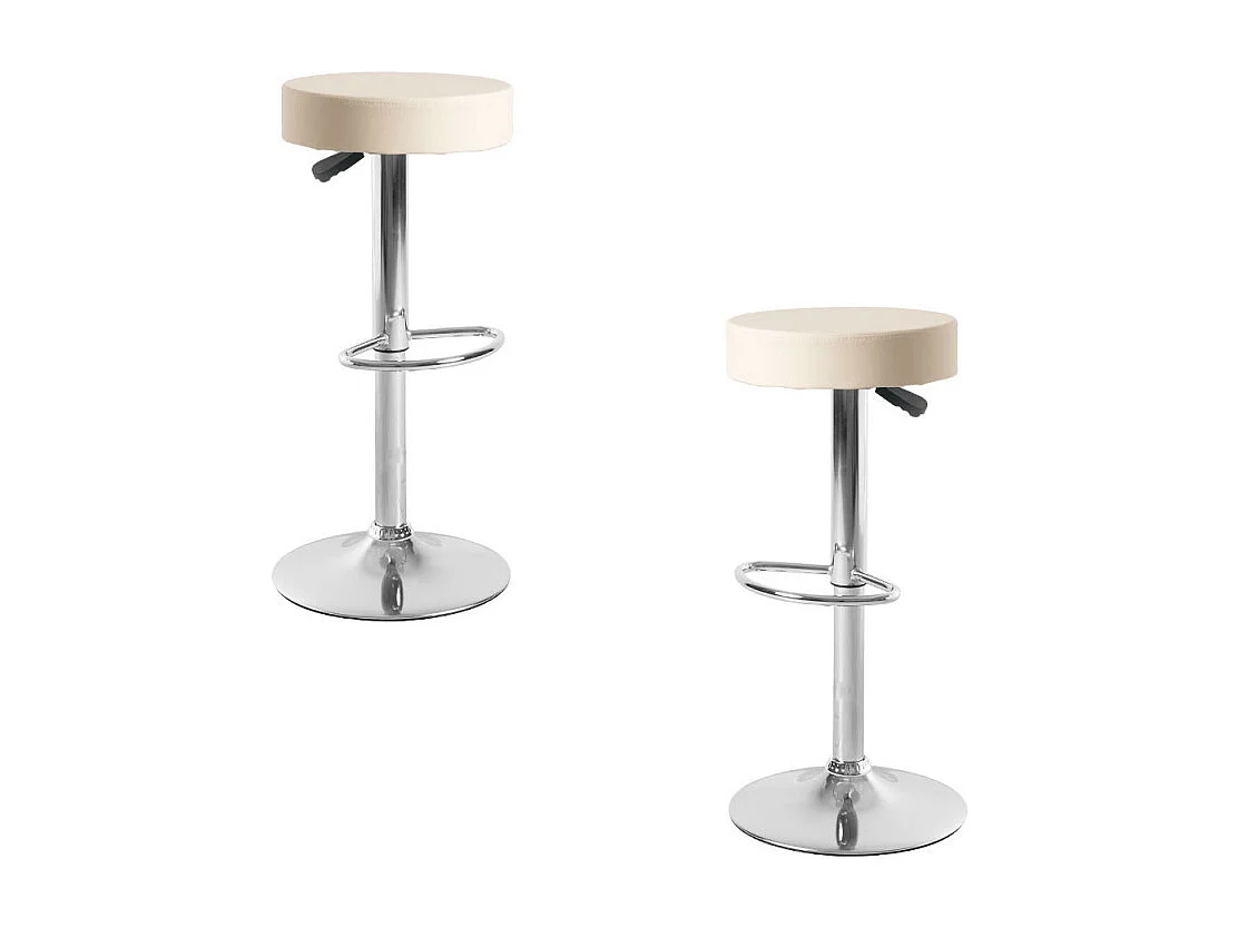 Lote de 2 Taburetes Kros - Beige