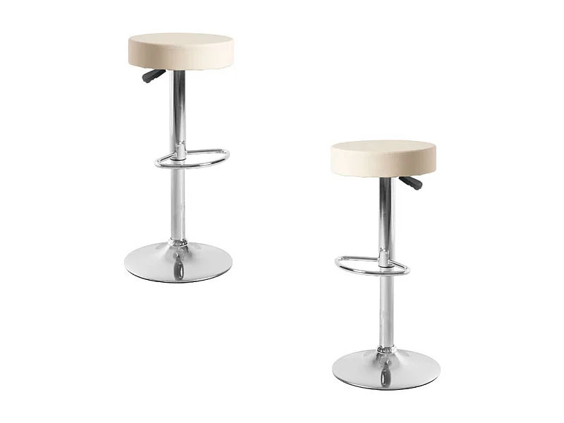 Lote de 2 Taburetes Kros - Beige