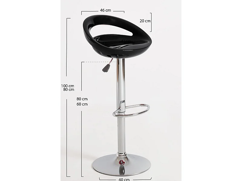 Lote de 4 Taburetes Onis Basic - Negro