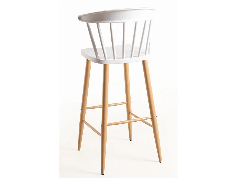 Lote de 6 Taburetes Miki - Blanco