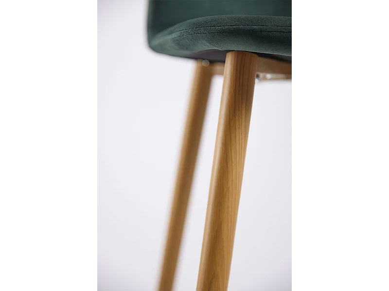 Lote de 2 Taburetes Teok Terciopelo - Verde