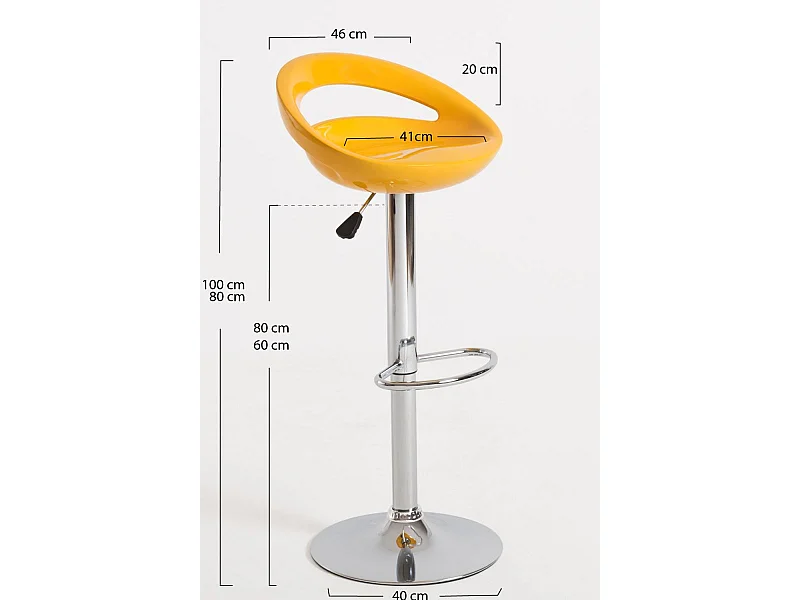 Lote de 6 Taburetes Onis Basic - Amarillo