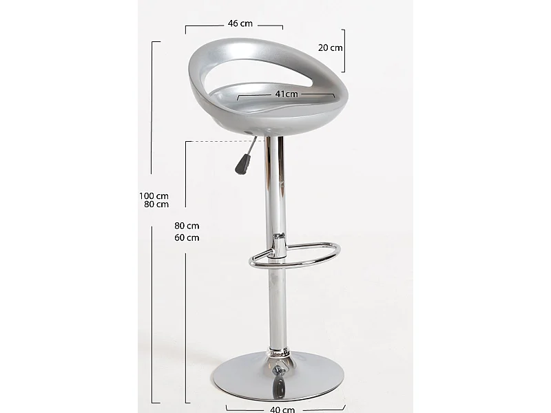 Lote de 2 Taburetes Onis Basic - Gris