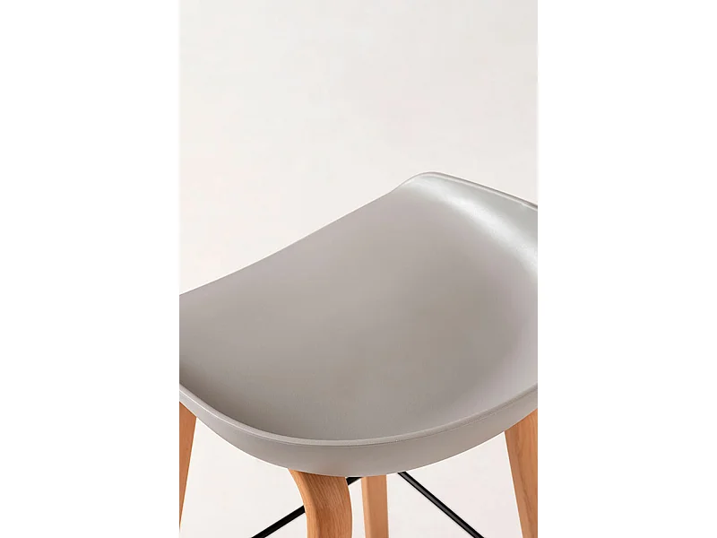 Lote de 4 Taburetes Tolbi - Gris