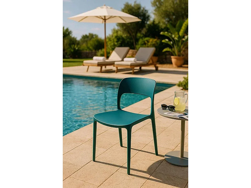 Sillas Jardín - Silla Inis - Verde azulado