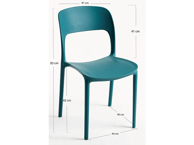 Sillas Jardín - Silla Inis - Verde azulado