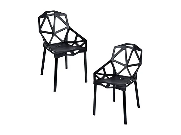 Packs Sillas Comedor - Pack 2 Sillas Omega - Negro