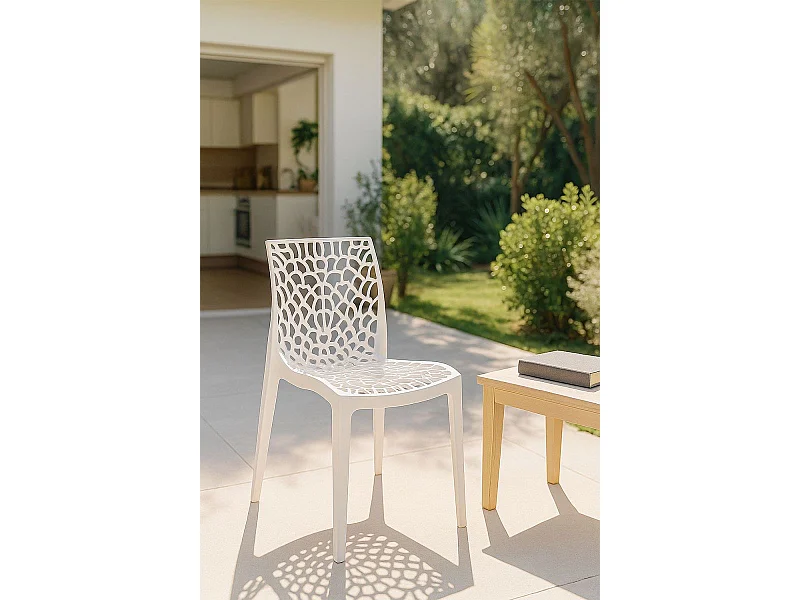 Sillas Jardín - Silla Root - Blanco