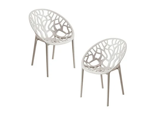 Packs Sillas Jardín - Pack 2 Sillas Nido - Gris claro