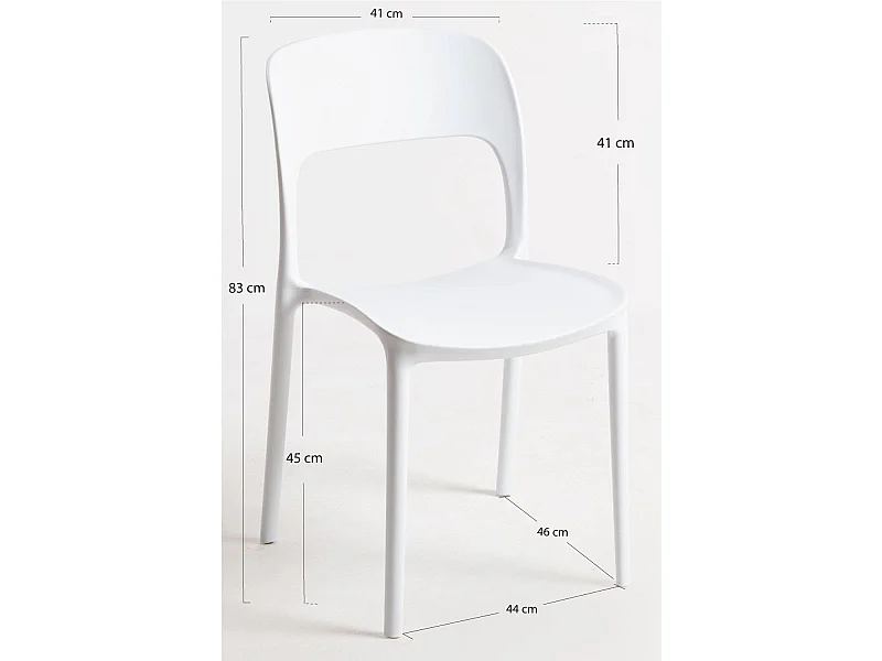 Sillas Jardín - Silla Inis - Blanco