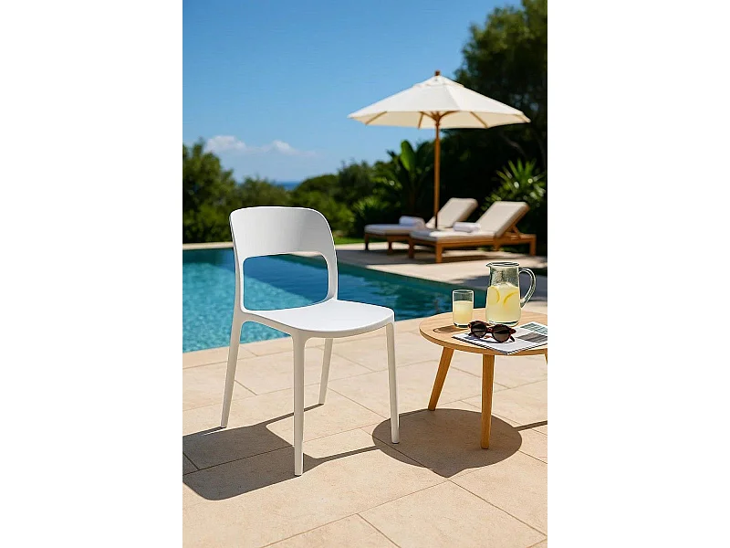 Sillas Jardín - Silla Inis - Blanco