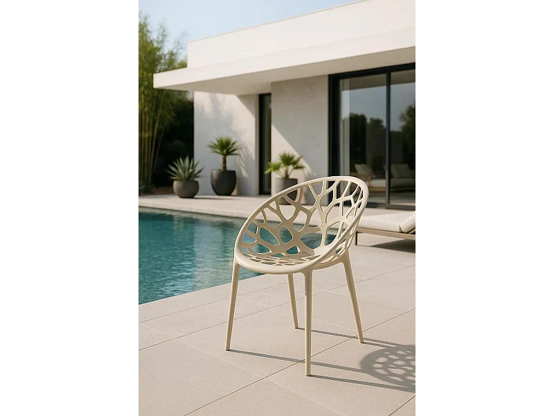 Sillas Jardín - Silla Nido - Beige