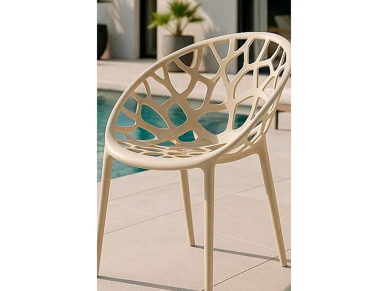 Sillas Jardín - Silla Nido - Beige