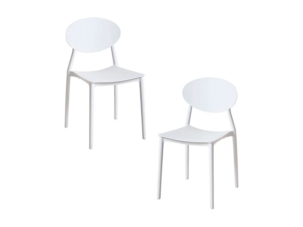 Packs Sillas Jardín - Pack 2 Sillas Bután - Blanco