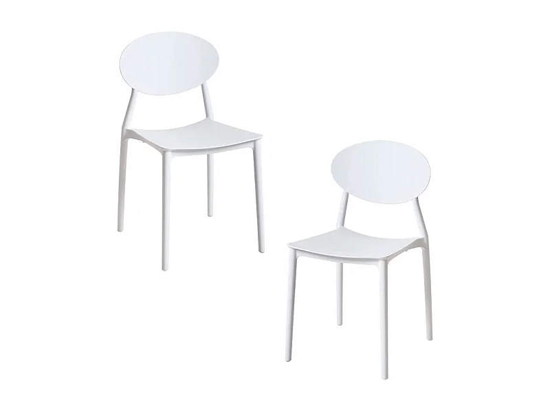 Packs Sillas Jardín - Pack 2 Sillas Bután - Blanco