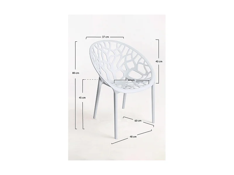 Sillas Jardín - Silla Nido - Blanco