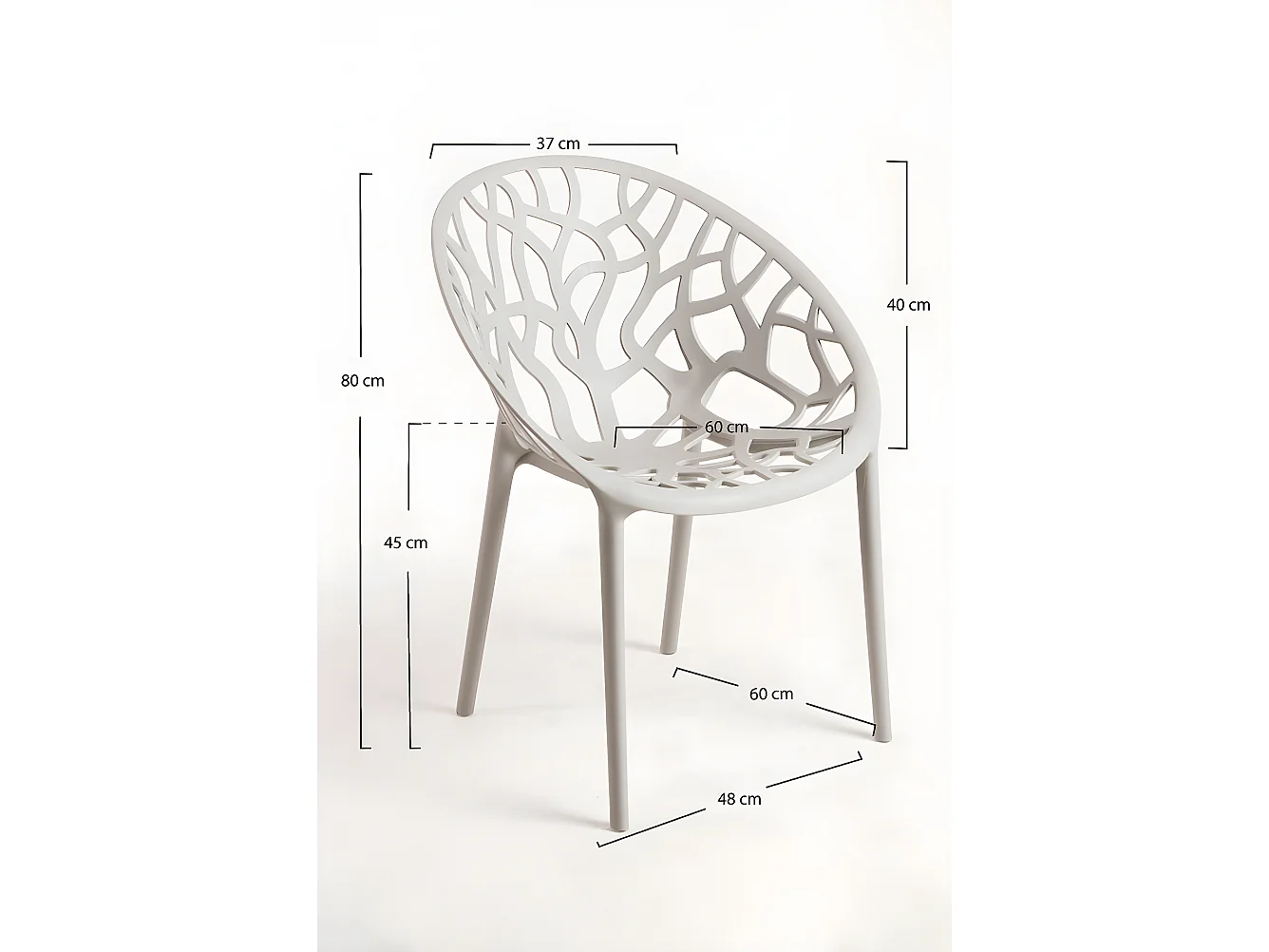 Sillas Jardín - Silla Nido - Gris claro