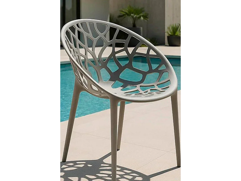 Sillas Jardín - Silla Nido - Gris claro