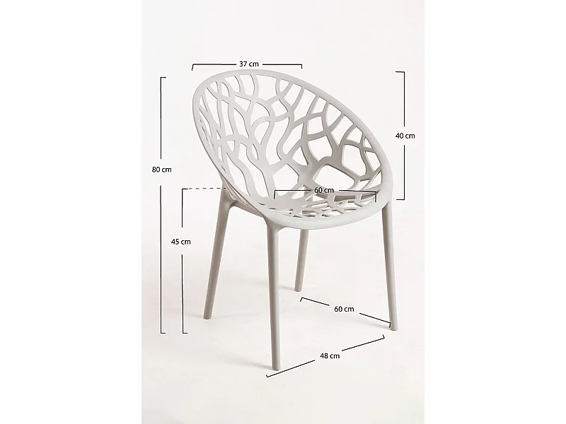 Sillas Jardín - Silla Nido - Gris claro