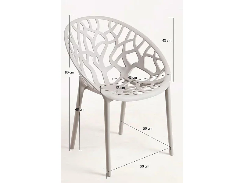 Sillas Jardín - Silla Nido - Gris claro