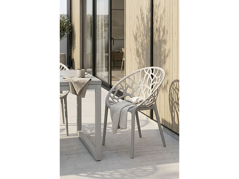 Sillas Jardín - Silla Nido - Gris claro