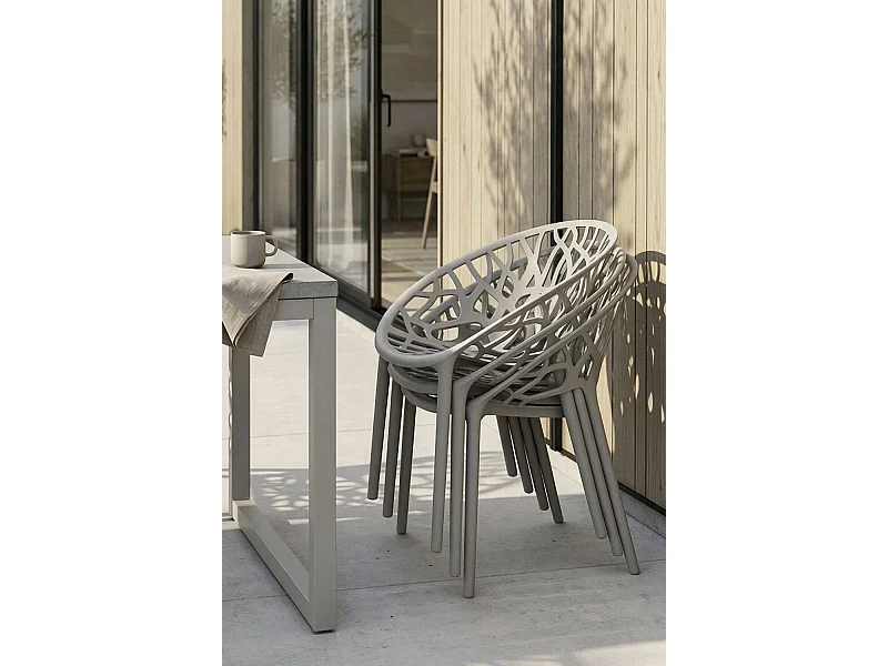 Sillas Jardín - Silla Nido - Gris claro