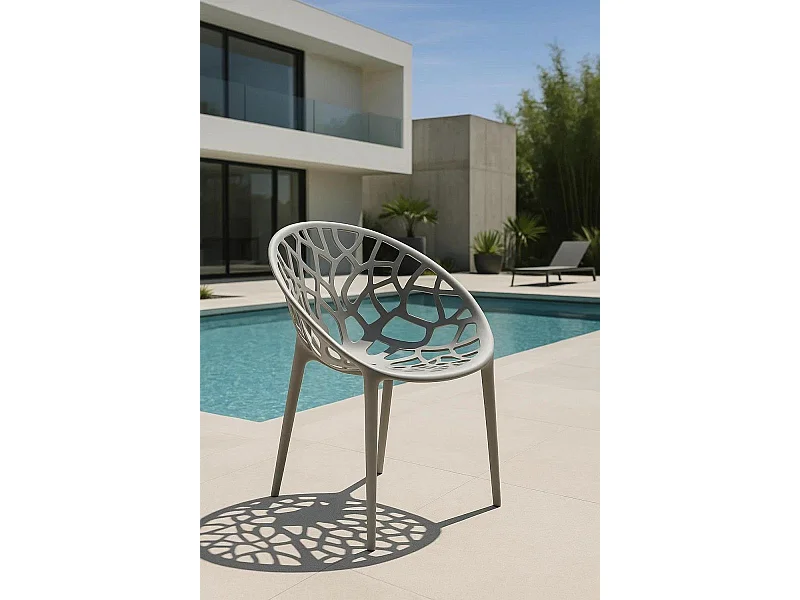 Sillas Jardín - Silla Nido - Gris claro