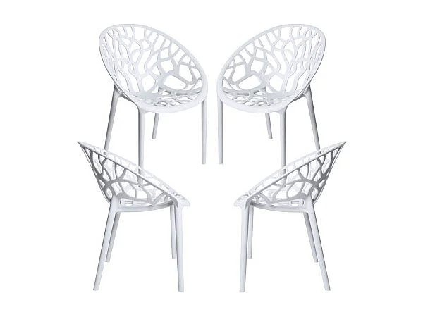 Packs Sillas Jardín - Pack 4 Sillas Nido - Blanco