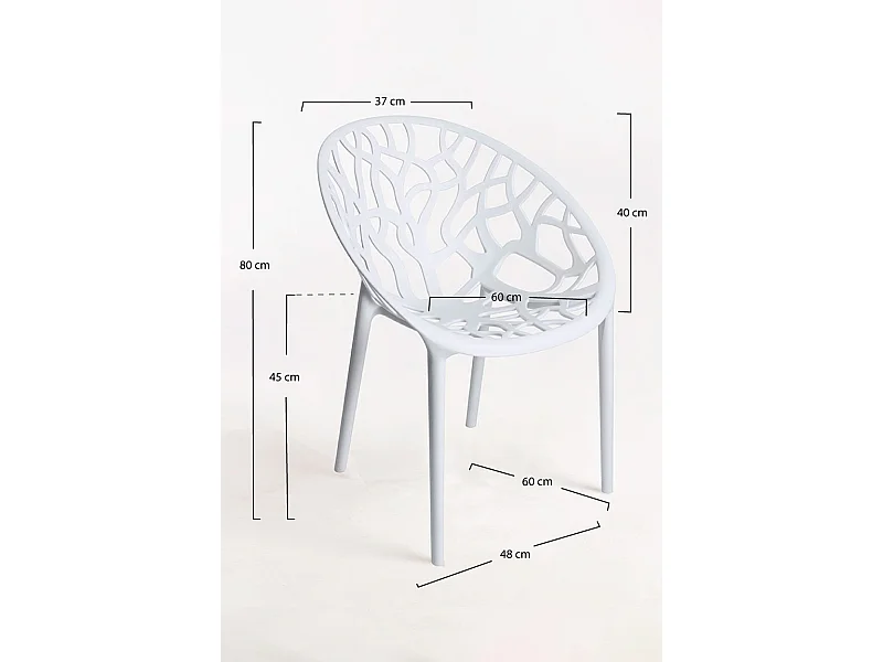 Packs Sillas Jardín - Pack 4 Sillas Nido - Blanco